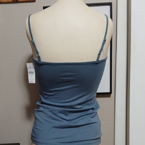 LOFT Steel Blue Eyelet Camisole - Picture 3 of 7